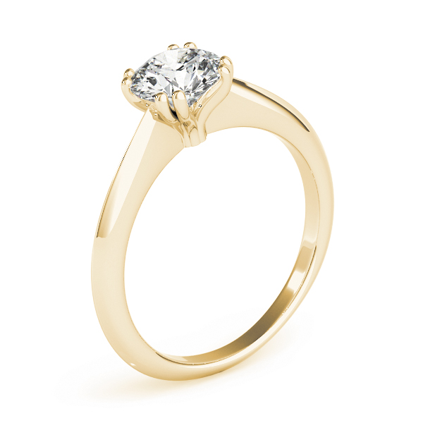 The Leona Solitaire Engagement Ring, upright view