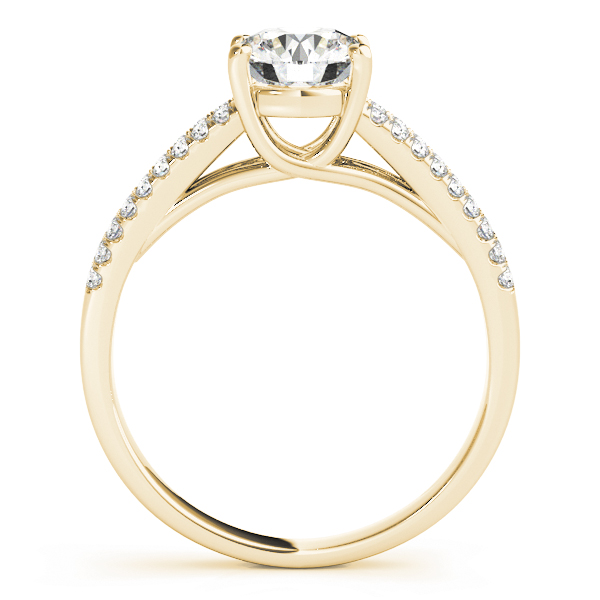 The Meredith Solitaire Engagement Ring, side view