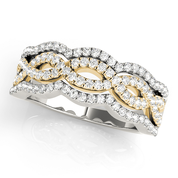 Infinity Multirow Split Prong Wedding Rings