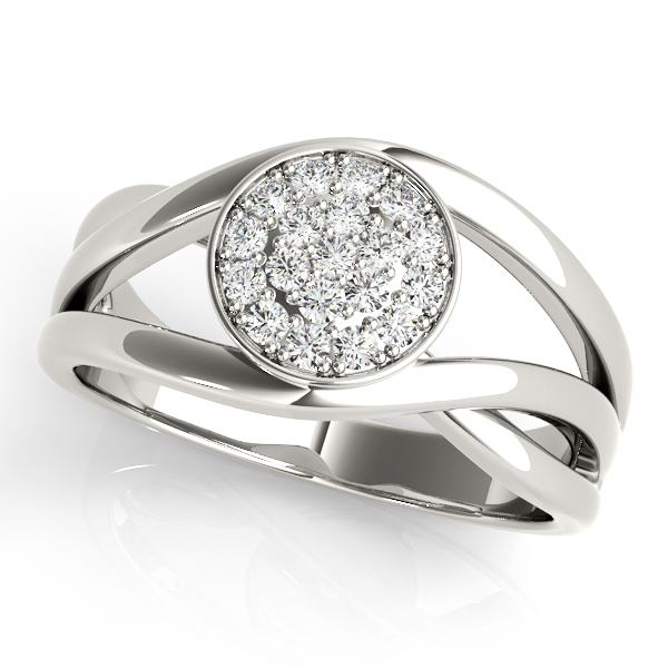 Bezel Set Cluster Fashion Band
