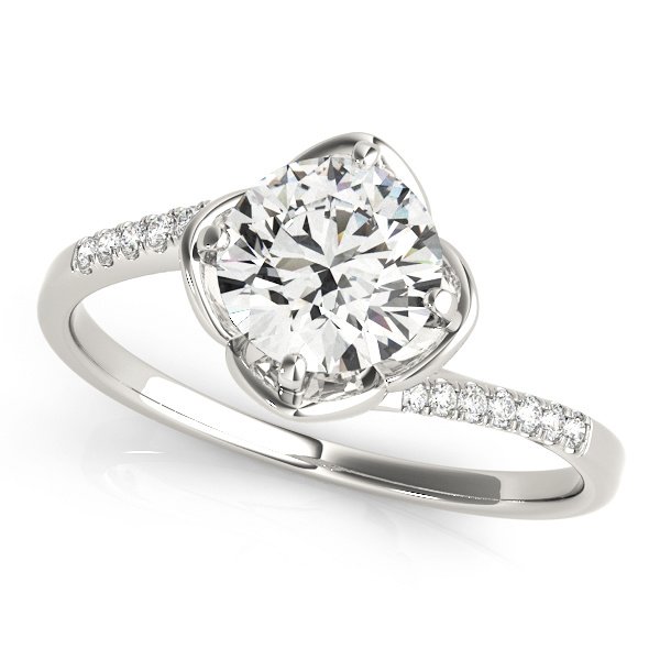 Tulip Bypass Engagement Rings