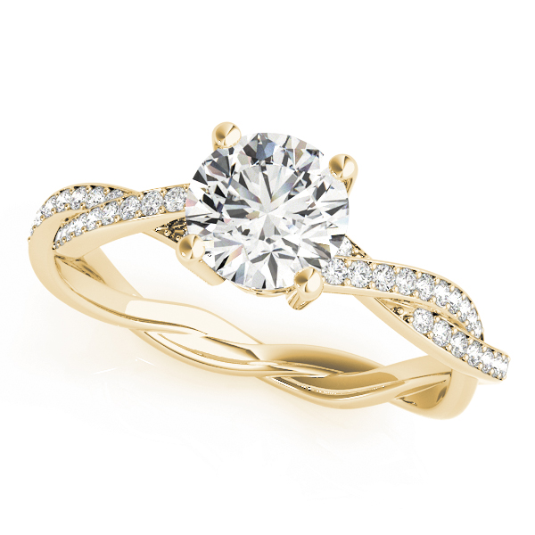 Twisting Round Engagement Ring