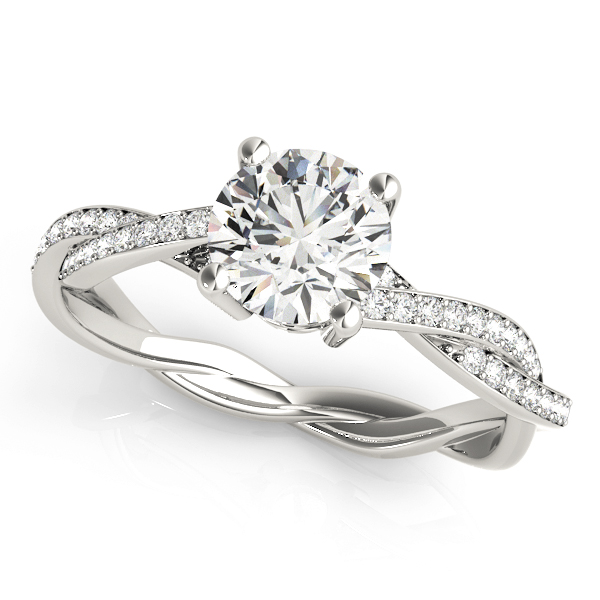 Twisting Round Engagement Ring