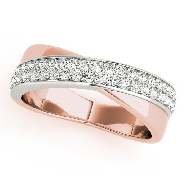 Double Row Twisted Wedding Bands