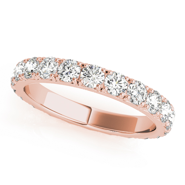 French-Cut Eternity Wedding Band