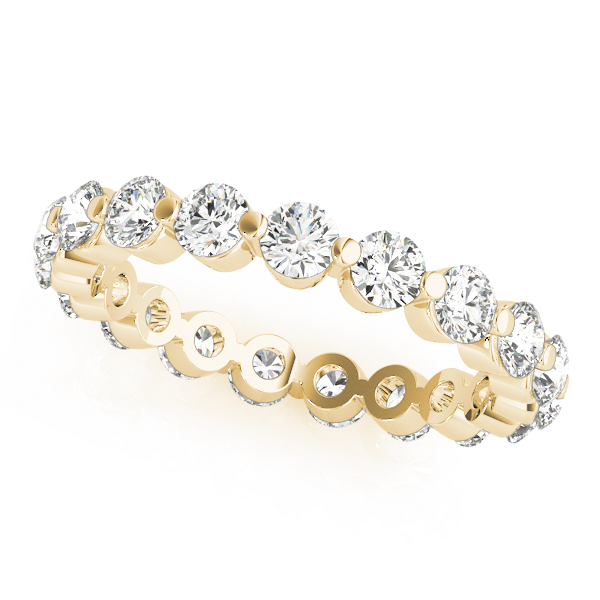 Single Shared-Prong Eternity Band