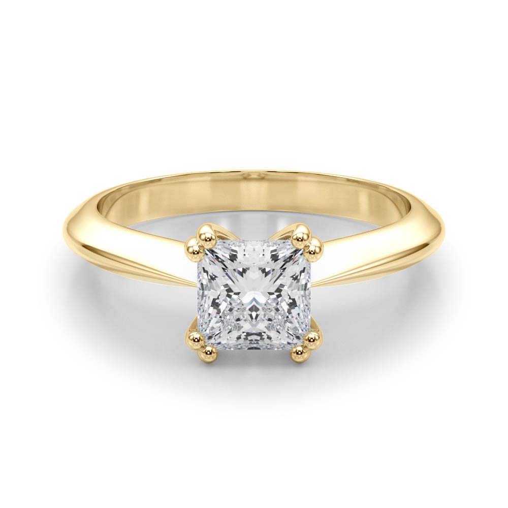 The Eden Solitaire Engagement Ring, set view