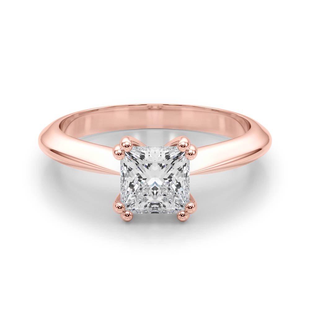 The Eden Solitaire Engagement Ring, set view