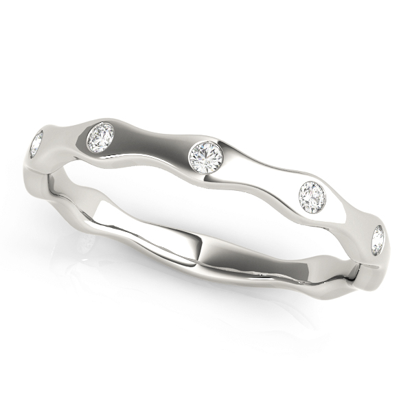 Bezel Set Stackable Band