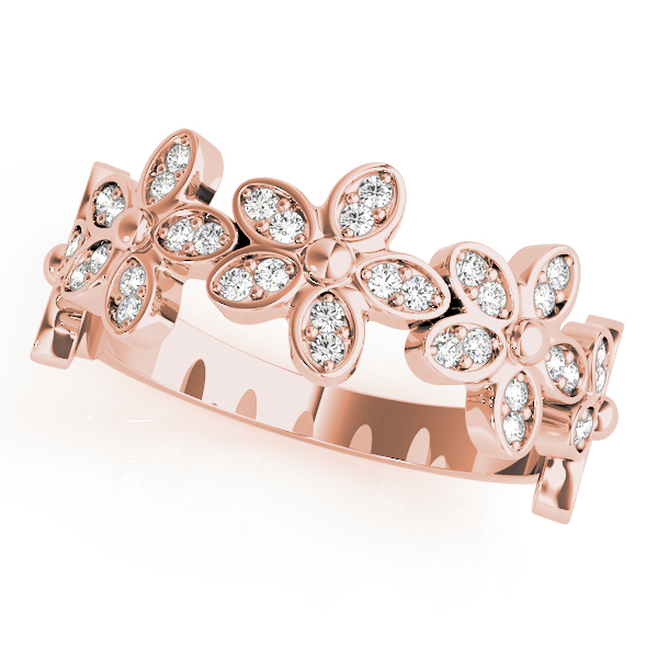 Nature Inspired Floral Shape Stackable Fashion Ring