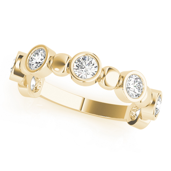 Bezel Set Stackable Ring