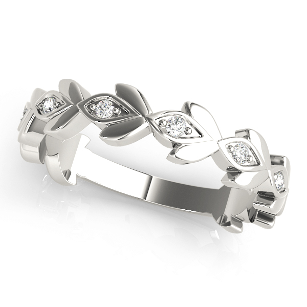 Nature Inspired Floral Shape Stackable Ring