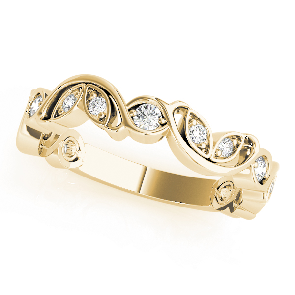 Nature Inspired Floral Stackable Wedding Bands