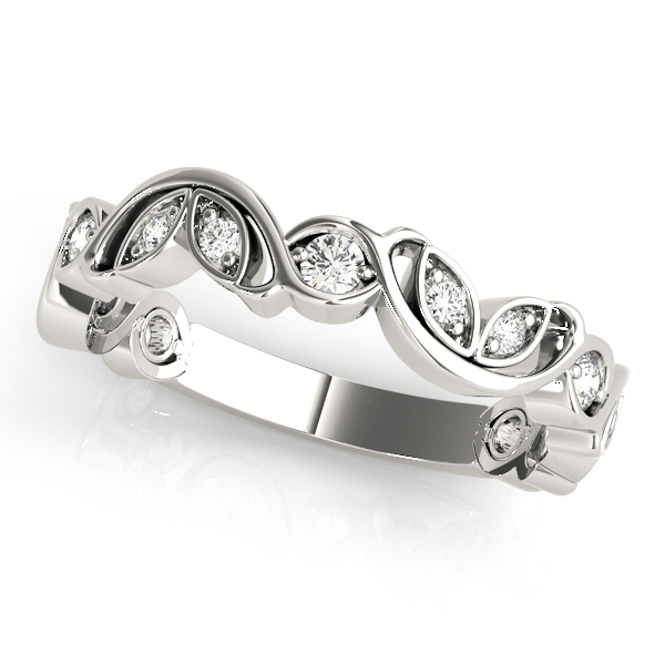 Nature Inspired Floral Stackable Wedding Bands