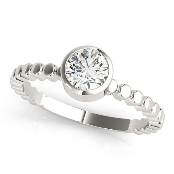 Bezel Set Solitaire Engagement Ring