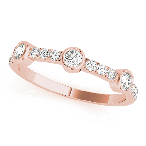 Bezel Set Split Prong Fashion Ring
