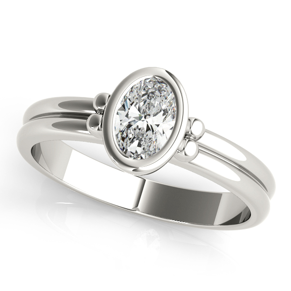 Bezel Set Solitaire Engagement Ring