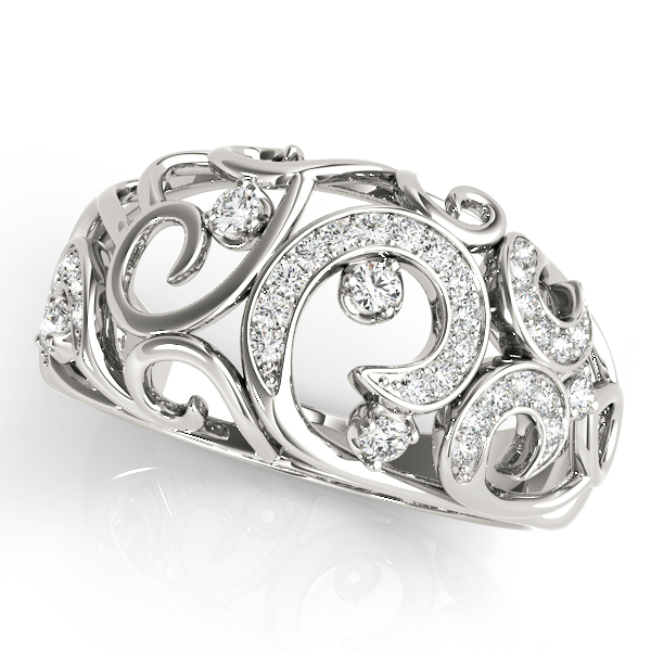 Prong Set Filigree Fashion Rings