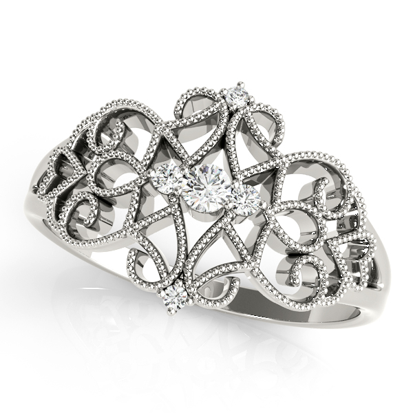 Vintage Inspired Milgrain Filigree Fashion Rings