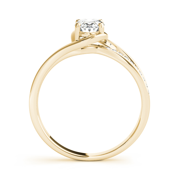 The Luna Bypass Engagement Ring, side view