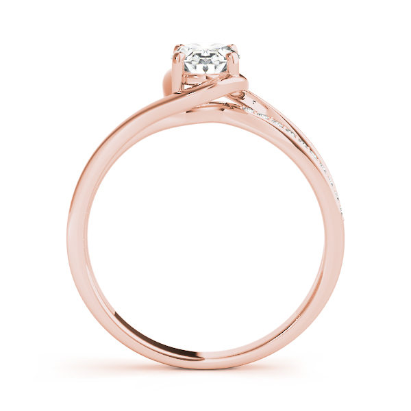 The Luna Bypass Engagement Ring, side view
