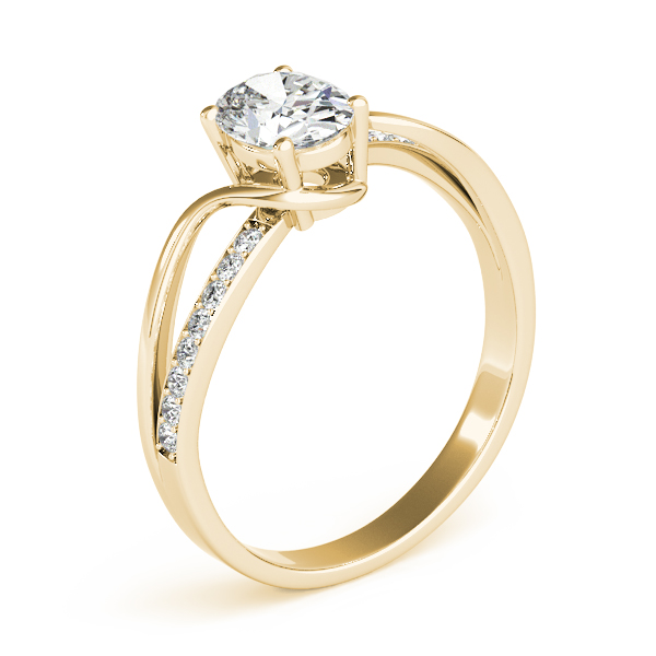 The Sloane Bypass Engagement Ring, angled view