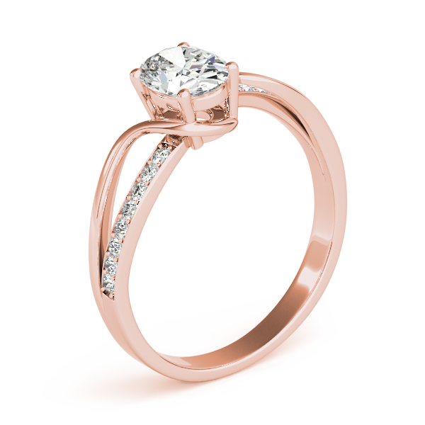 The Sloane Bypass Engagement Ring, angled view