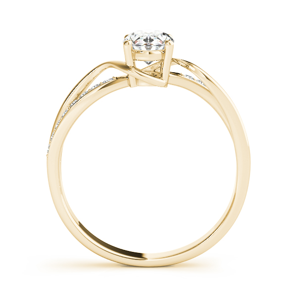The Sloane Bypass Engagement Ring, side view