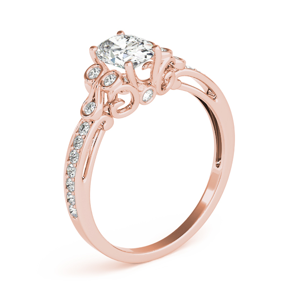 The Ximena Cluster Engagement Ring, angled view