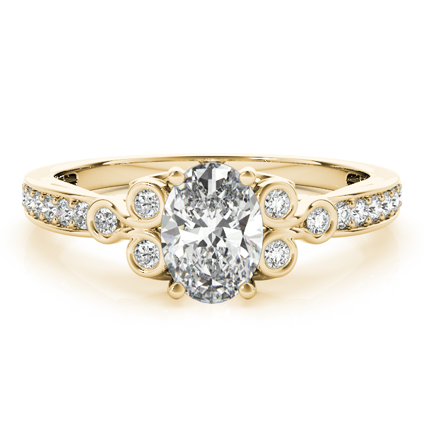 The Ximena Cluster Engagement Ring, set view