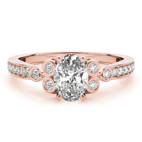 The Ximena Cluster Engagement Ring, set view