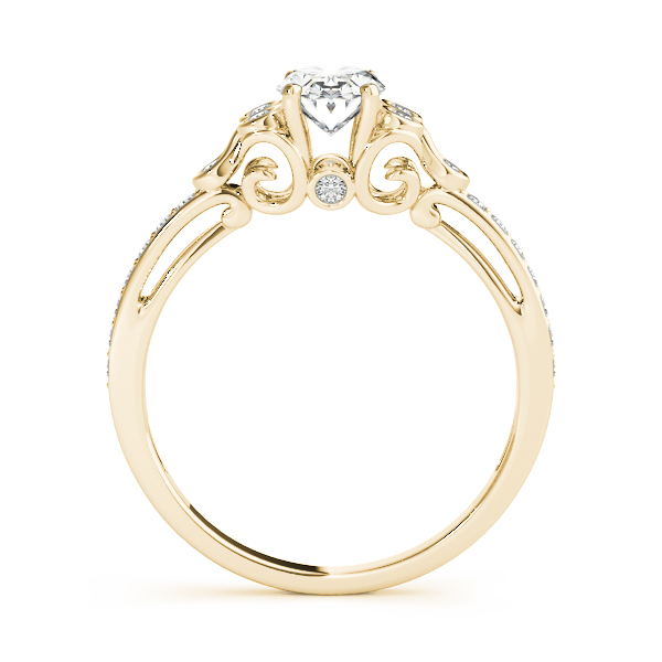The Ximena Cluster Engagement Ring, side view