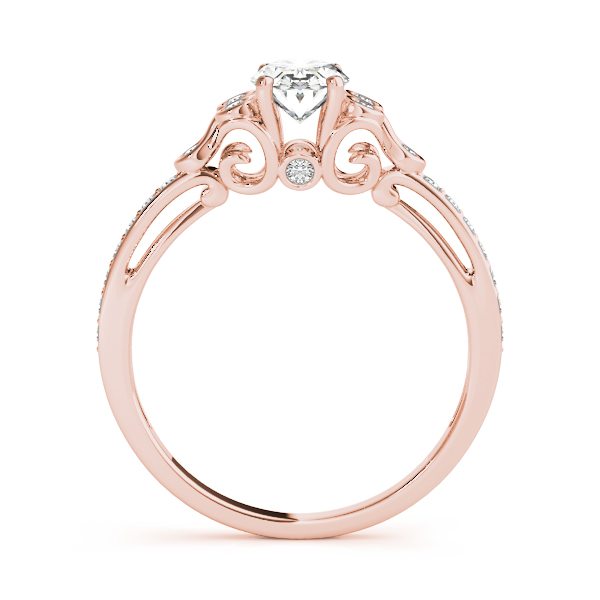 The Ximena Cluster Engagement Ring, side view