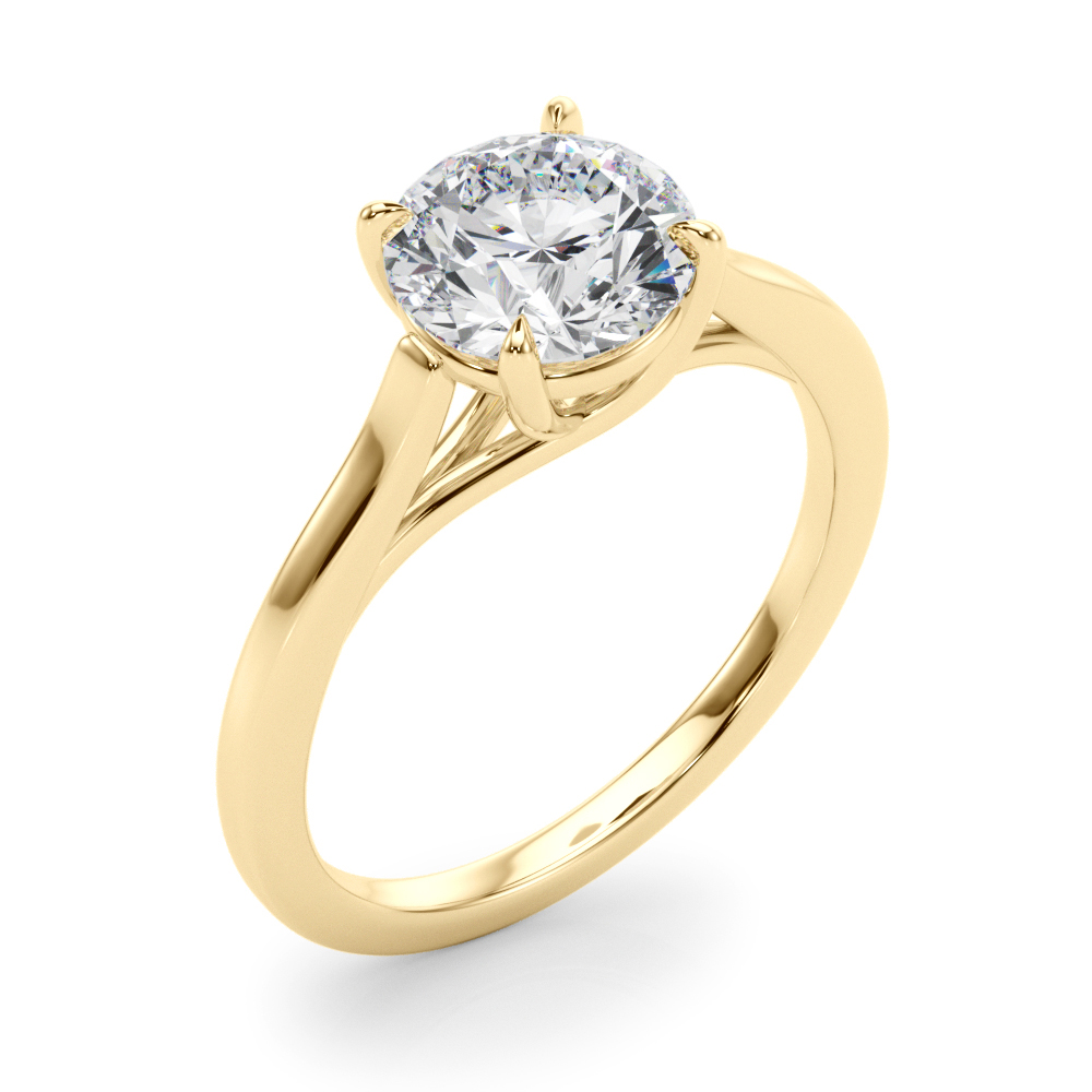 The Felicity Solitaire Engagement Ring, angled view