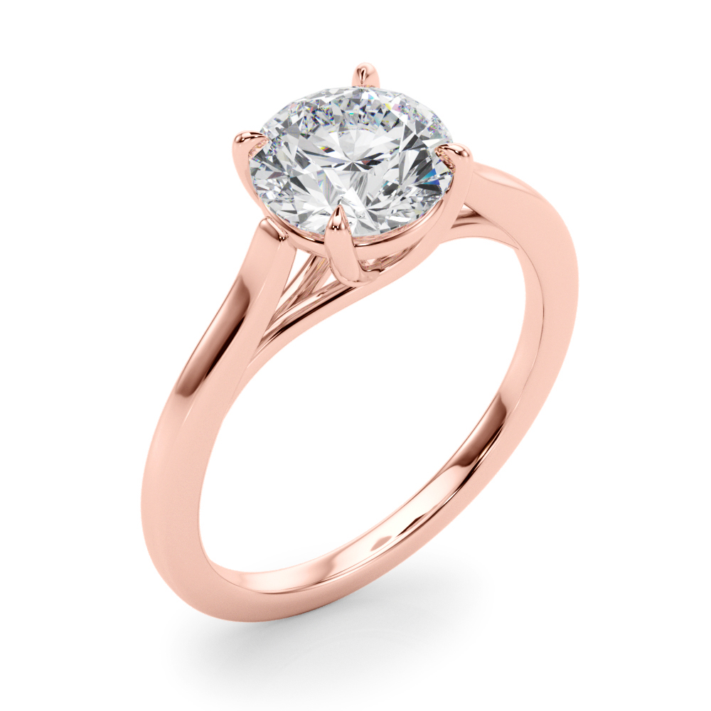 The Felicity Solitaire Engagement Ring, angled view