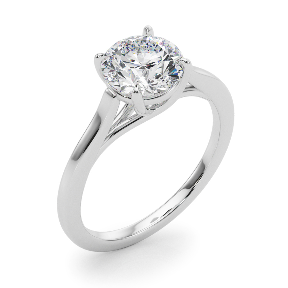 The Felicity Solitaire Engagement Ring, angled view