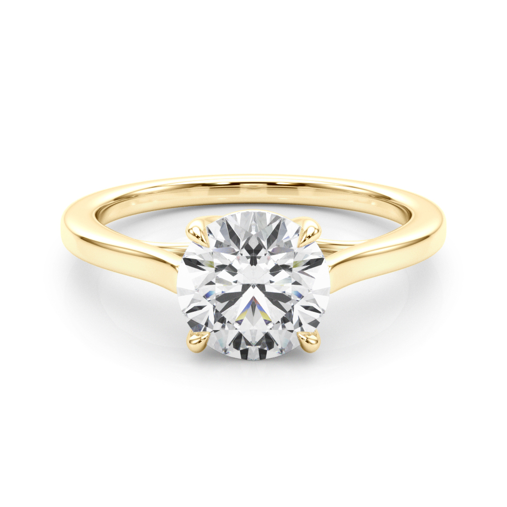 The Felicity Solitaire Engagement Ring, set view