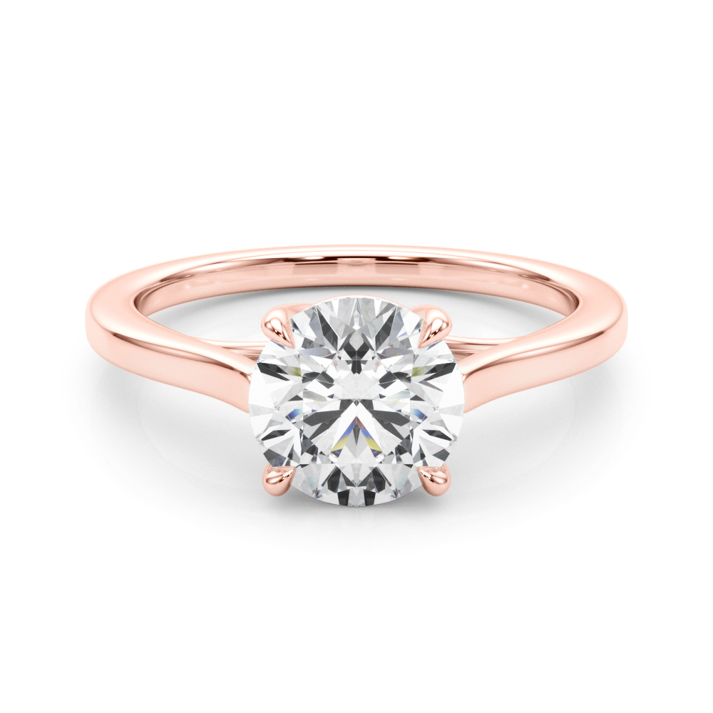 The Felicity Solitaire Engagement Ring, set view