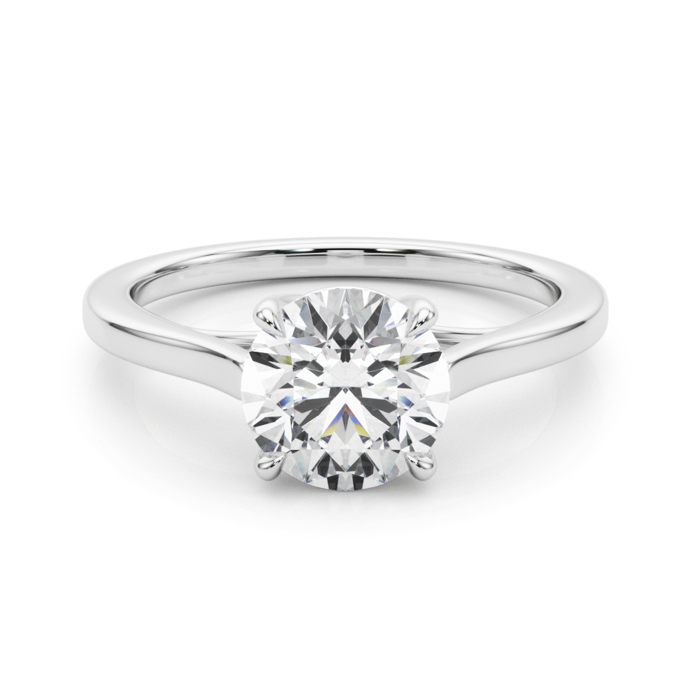 The Felicity Solitaire Engagement Ring, set view