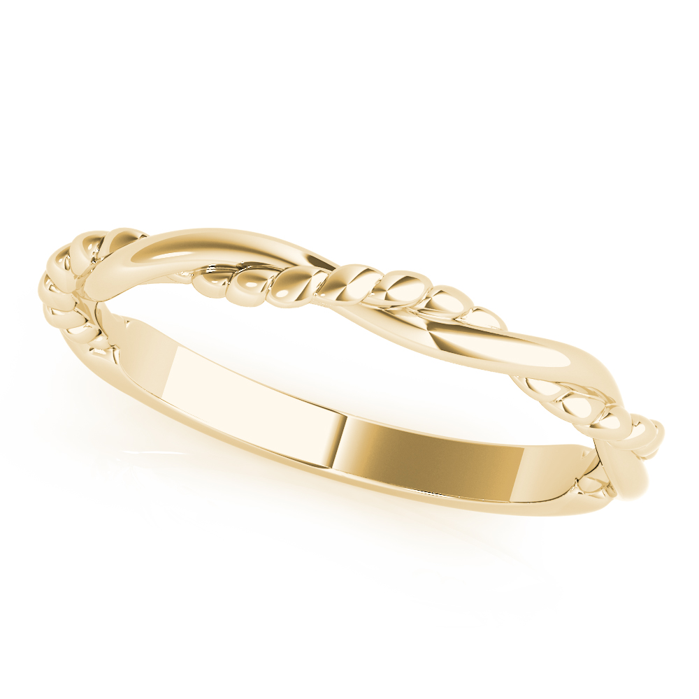 Twisted Filigree Gold Band
