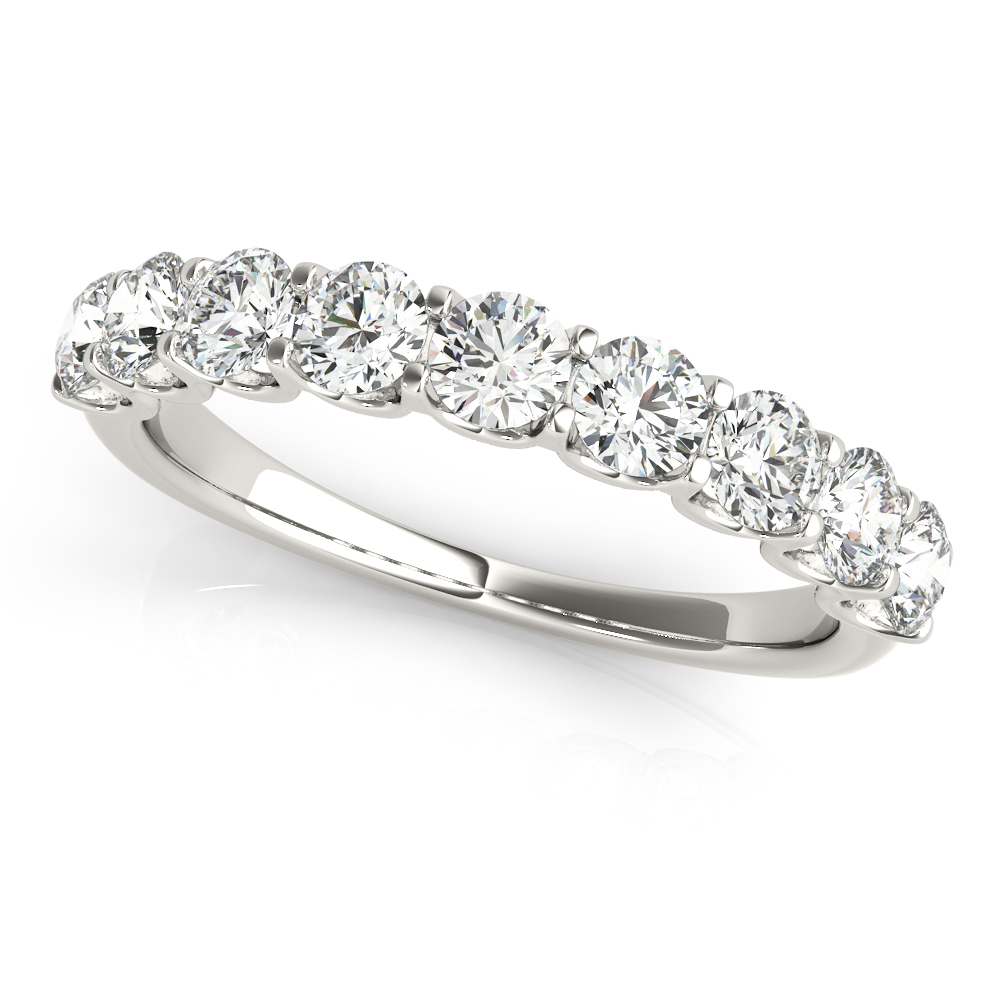 Shared Prong Wedding Band