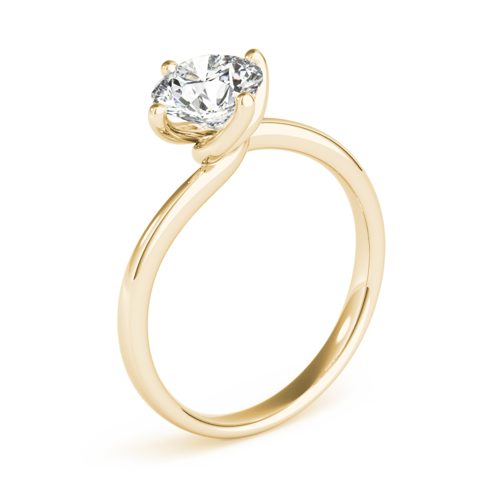 The Emilia Solitaire Engagement Ring, angled view