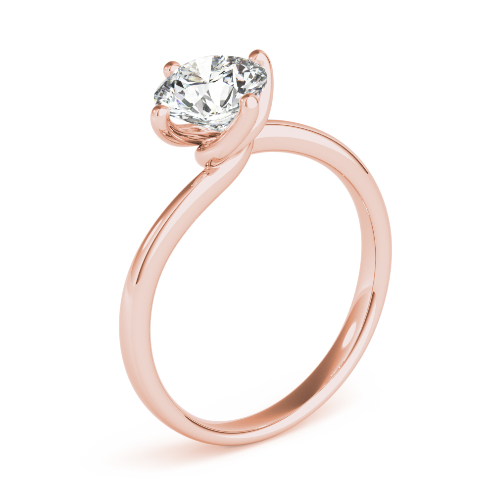 The Emilia Solitaire Engagement Ring, angled view
