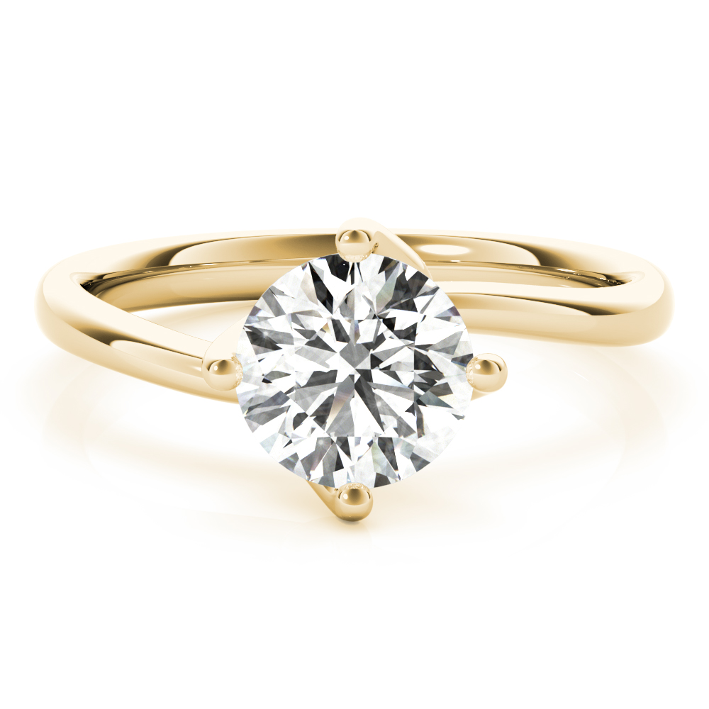 The Emilia Solitaire Engagement Ring, set view