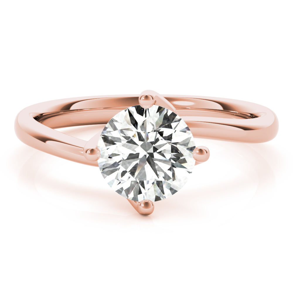 The Emilia Solitaire Engagement Ring, set view
