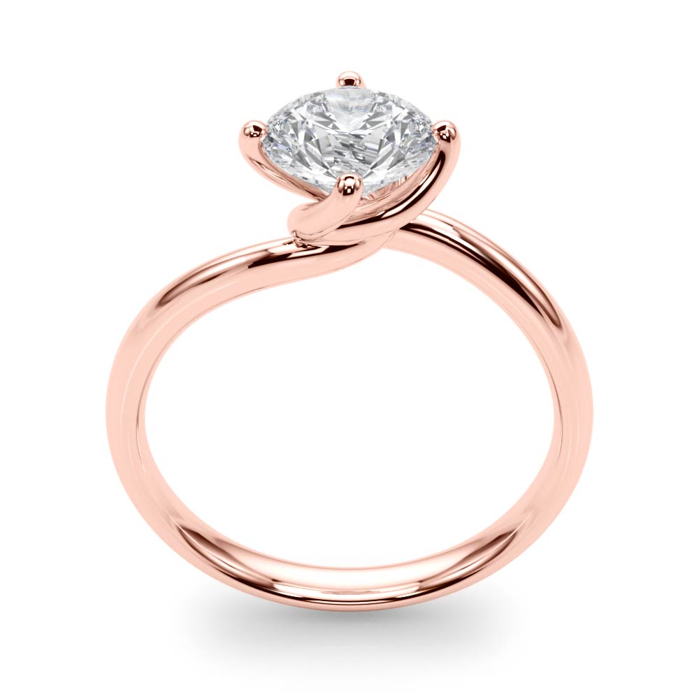 The Emilia Solitaire Engagement Ring, upright view