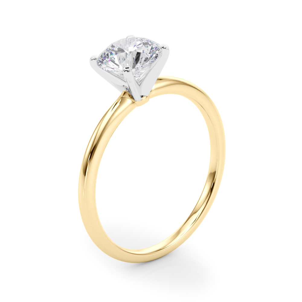 The Livia Solitaire Engagement Ring, angled view