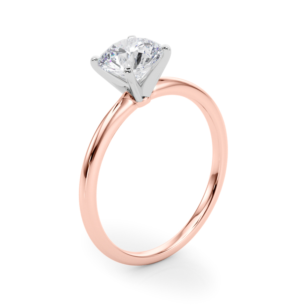 The Livia Solitaire Engagement Ring, angled view