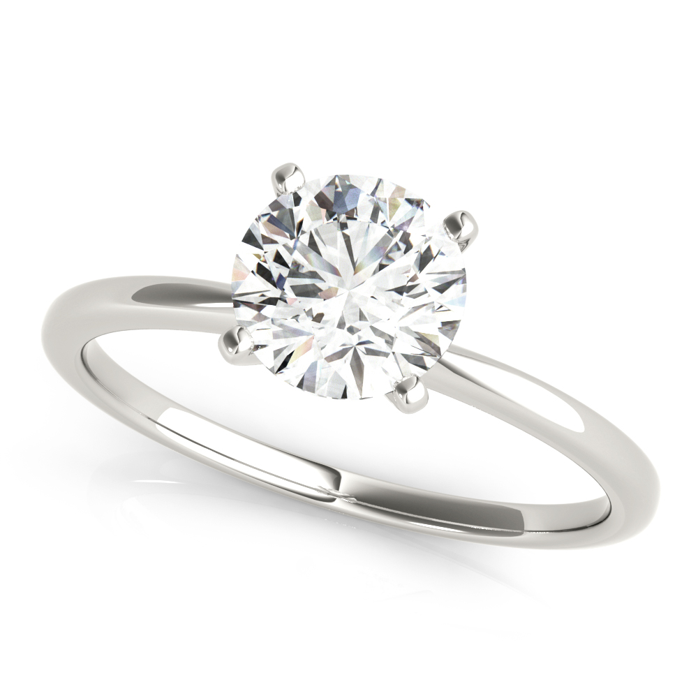 Round 4-Prong Solitaire Engagement Ring