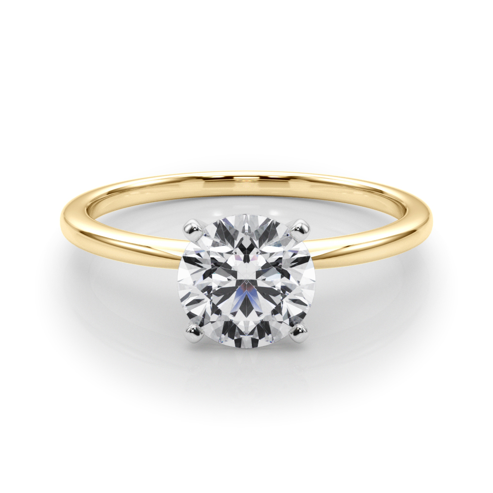 The Livia Solitaire Engagement Ring, set view